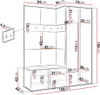 Stena do predsiene s čalúnenými panelmi 42x42 SELAND 10 - Náhľad obrázku produktu 3