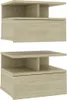 Comodini 2 pezzi sospesi rovere Sonoma 40x31x27cm materiale Anteprima dell’immagine prodotto 9
