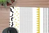MuchoWow® Mauspad Mousepad Gelb - Schwarz - Weiß - Muster Produktbild-Vorschau 2