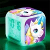 1 Einhorn-Wecker Digital mit hellem LED-LCD-Würfeldisplay, Produktbild-Vorschau 8