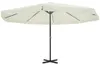 vidaXL Ombrellone in alluminio bianco 500 cm Anteprima dell’immagine prodotto 5