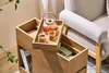SoBuy Table d'appoint Rangement intégré Bois clair Voir les images du produit 8