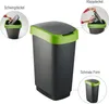 Swingeimer 50 l TWIST, Farbe:Grün / Schwarz Produktbild-Vorschau 2