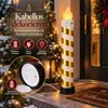 LED Candy Kerze gold weiß 83cm| Outdoor | XXL beleuchtet | Produktbild-Vorschau 5