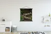 MuchoWow® Textilposter Krokodil mit offenem Maul 120x120 cm Produktbild-Vorschau 2