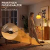 Stojací lampa ZMH do obývacího pokoje, s nožním spínačem, Náhled obrázku produktu 4