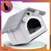 OMNA | Casetta per gatti - 35x38x40 cm - Grigio - Morbida e Anteprima dell’immagine prodotto 2