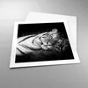 Poster - Poster ohne Rahmen - Weiß Tiger Schwarz und Weiß - Produktbild-Vorschau 3