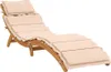 Lettino con cuscino in legno massiccio di acacia crema Anteprima dell’immagine prodotto 14