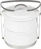 Riess Essensträger 2 teilig Ø14cm Emaille weiss Produktbild-Vorschau 1