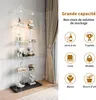 Vitrine double porte 5 étagères avec lampes LED ou tactiles Voir les images du produit 9