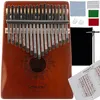 Kalimba 17 Metallzungen Massivholz Daumenklavier Produktbild-Vorschau 1