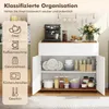 COSTWAY Sideboard, Küchenschrank mit Arbeitsplatte, Produktbild-Vorschau 3