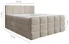 ELVORA DESIGNE Boxspringbett 180x200 cm PURE mit 2 Produktbild-Vorschau 6