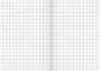 A blank grid paper notebook, open to show two pages. Podgląd zdjęcia produktu
