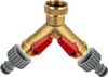 tecuro 2-Wege Y-Messingverteiler 1 Zoll (DN20), einzeln Produktbild-Vorschau 1