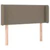 vidaXL Kopfteil mit Ohren Taupe 93x16x78/88 cm Stoff - Produktbild-Vorschau 2