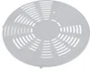 A white plastic grate with a circular pattern of slots, likely a component for a kitchen appliance. Produktbild-Vorschau
