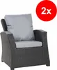 Gartenkissen fur polyratanen 2er set Sitzkissen 56x52x7, Produktbild-Vorschau 5