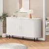 Meuble TV BEALIFE, 130x40x75 cm, avec 2 volets roulants | Voir les images du produit 1