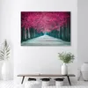 Leinwandbild Rosa Bäume Park 60x40 Feeby Violett bild für Produktbild-Vorschau 2