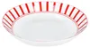 Split rouge rayé Set de 6 assiettes à soupe 450ml Voir les images du produit 4