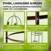 TTL GARDEN Rankhilfe Obelisk L 165x40cm braun – Rankgitter Produktbild-Vorschau 4
