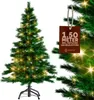 CASARIA® Weihnachtsbaum künstlich 150 cm Lichterkette 100 Produktbild-Vorschau 1