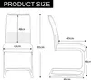 Diagrams showing the dimensions of a chair. Podgląd zdjęcia produktu