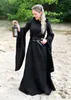 Mittelalter Kleid Isra mit Trompetenärmeln, schwarz - Produktbild-Vorschau 3