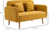 Sofa HOMCOM 2-osobowa z 2 poduszkami dekoracyjnymi, mała Podgląd zdjęcia produktu 5