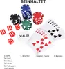 HOMCOM Pokerkoffer Pokerset 200 Pokerchips 2 x Kartenspiel Produktbild-Vorschau 4