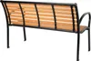 Lavička zahradní KIMBRA, 120x41x82 cm, ocel/plast Náhled obrázku produktu 2