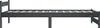 vidaXL Postel z masivu tmavě šedá borovice 100x200 cm Náhled obrázku produktu 3