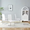 Białe krzesła do jadalni, zestaw 4 sztuk – eleganckie Podgląd zdjęcia produktu 3