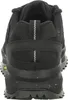 The back view of a black athletic shoe. Voir les images du produit