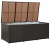 vidaXL Gartenbox Poly Rattan 180x90x70 cm Braun Produktbild-Vorschau 2
