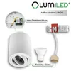 Product components and connection diagram for a ceiling spotlight. Náhled obrázku produktu