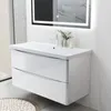 Waschtisch mit Unterschrank 100 cm Smiley Badmöbel Set Produktbild-Vorschau 1
