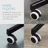 kwmobile 5x Hartboden Rollen mit Bremse 11/22 mm - auch für Produktbild-Vorschau 5
