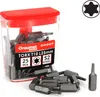 25 TORX T10 Bits aus S2 Stahl Schraubendreher TX10 Bit Produktbild-Vorschau 1