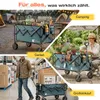 SUNULA Bollerwagen Faltbar Tragkraft 120 KG Handwagen mit Produktbild-Vorschau 5