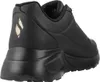 A black women's trainer shoe is shown from the back-left side, isolated on a white background. Anteprima dell’immagine prodotto