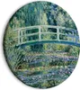 Italienischer Leinwand Rundes Bild - Bridge at Giverny Produktbild-Vorschau 1