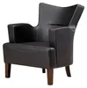 Sessel Holz Design Polster Lounge Sitz Relax Leder Luxus Produktbild-Vorschau 2