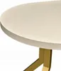 Ausziehbarer runder Esstisch KASCHMIR Ø100–300 cm – Goldene Produktbild-Vorschau 9