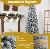 A decorated Christmas tree and fireplace scene, with close-up shots of the tree's branches and text highlighting its features. Náhľad obrázku produktu