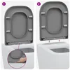 Toilettensitz Grau 47,5 x 35 x 3,6 cm Duroplast Produktbild-Vorschau 9