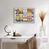 Gerahmtes Poster - Rahmen in heller Eiche - Casas Ribeira Produktbild-Vorschau 6
