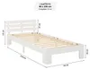 Massivholzbett 90x200 cm Kiefer Weiß – Bett mit Matratze | Produktbild-Vorschau 19